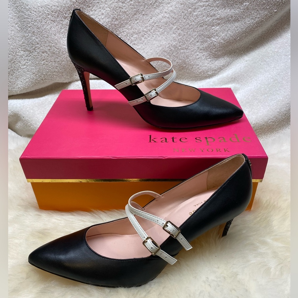 Kate Spade Elpetha Glitter Accent Heels